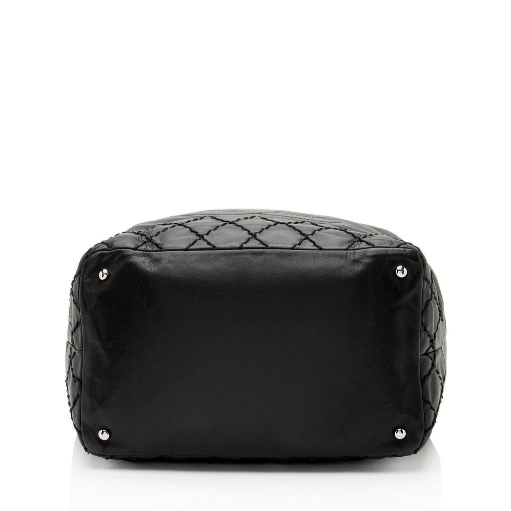Chanel Lambskin CC Drawstring Bucket Bag