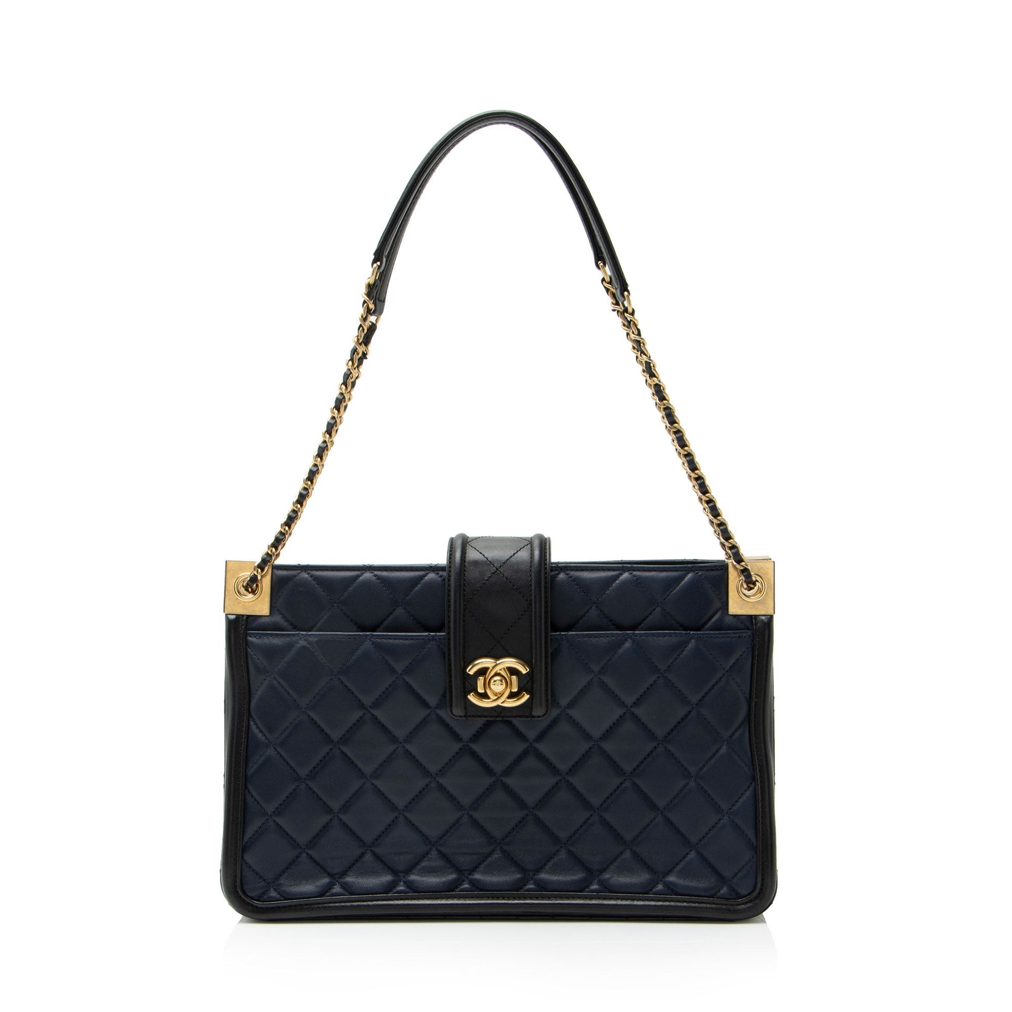 Chanel Lambskin Elegant CC Large Shopping Tote