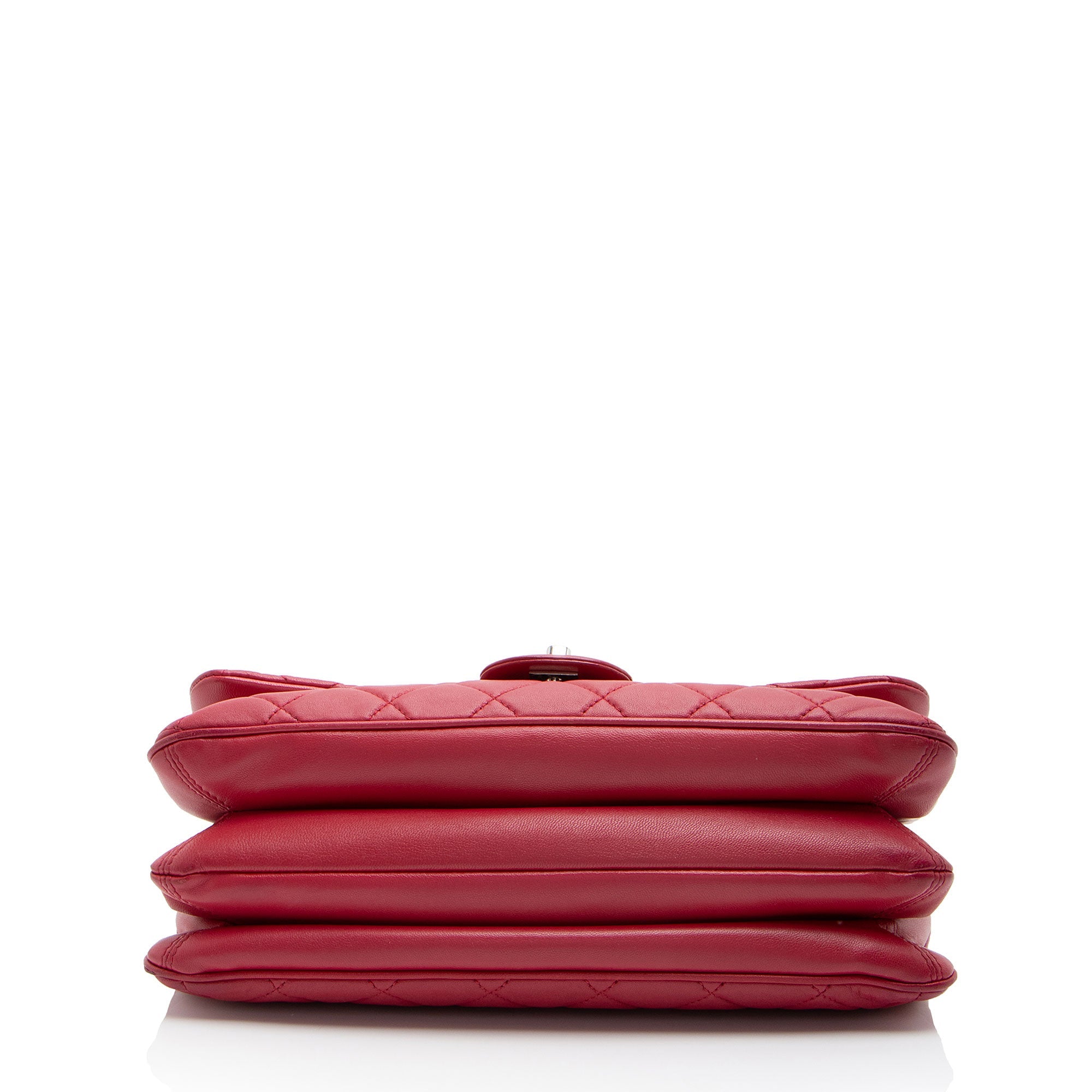 Chanel Lambskin Jumbo Chanel 3 Accordion Flap Bag