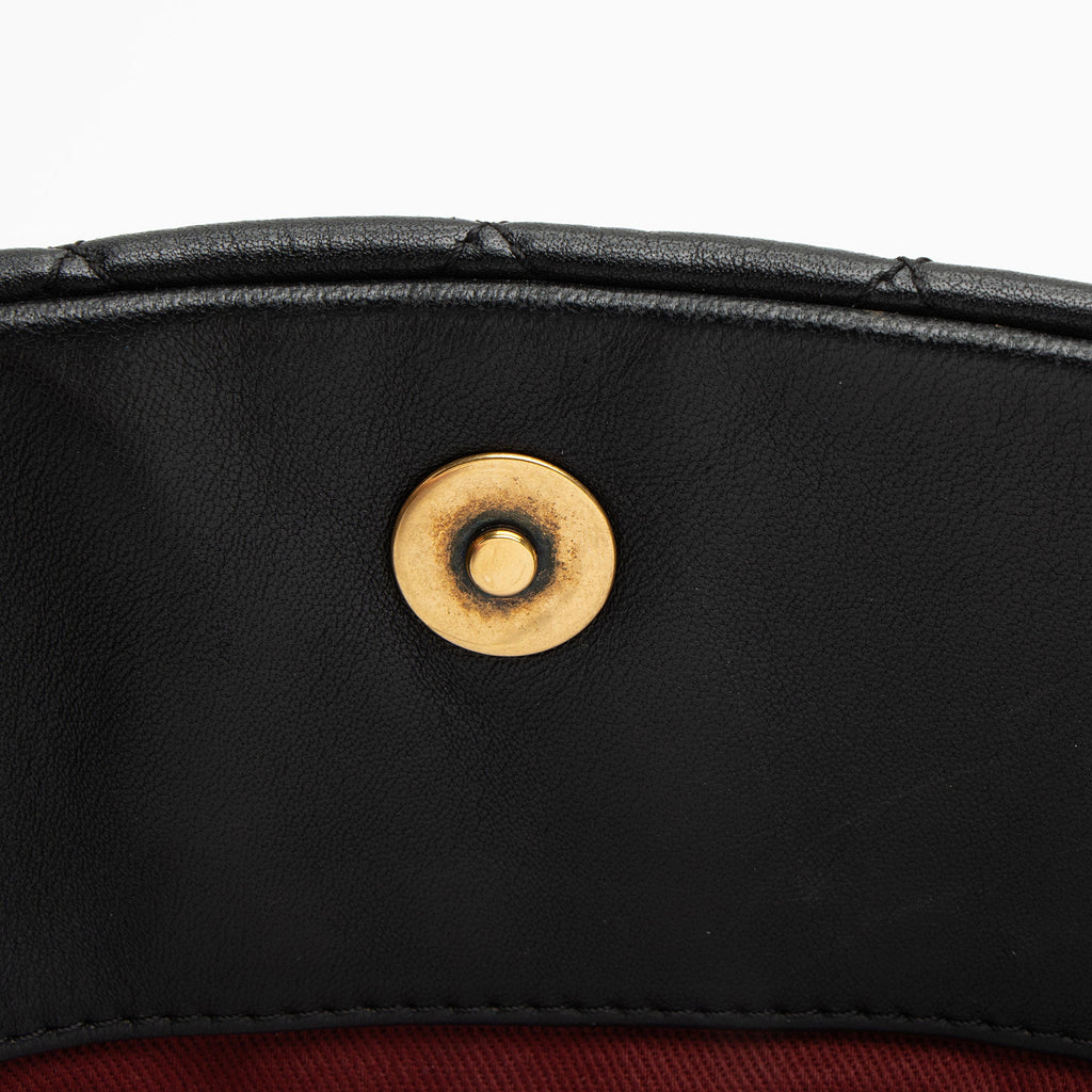 Chanel Lambskin Just Mademoiselle Large Bowler Bag (SHF-xiVMoz)