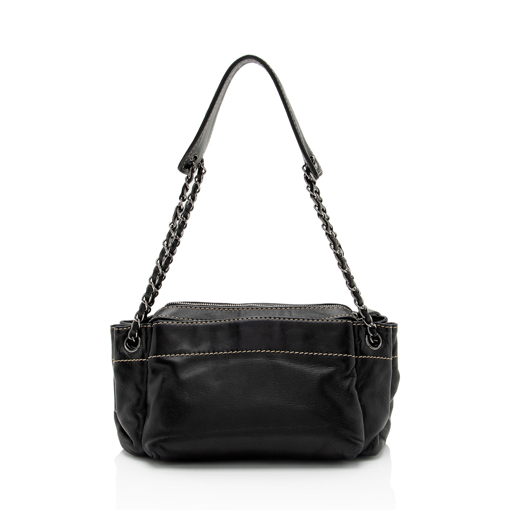 Chanel Lambskin LAX Accordion Shoulder Bag (SHF-8qR2yb)