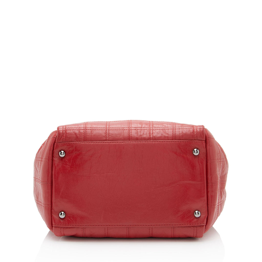 Chanel Lambskin LAX Accordion Shoulder Bag (SHF-x47IxO)