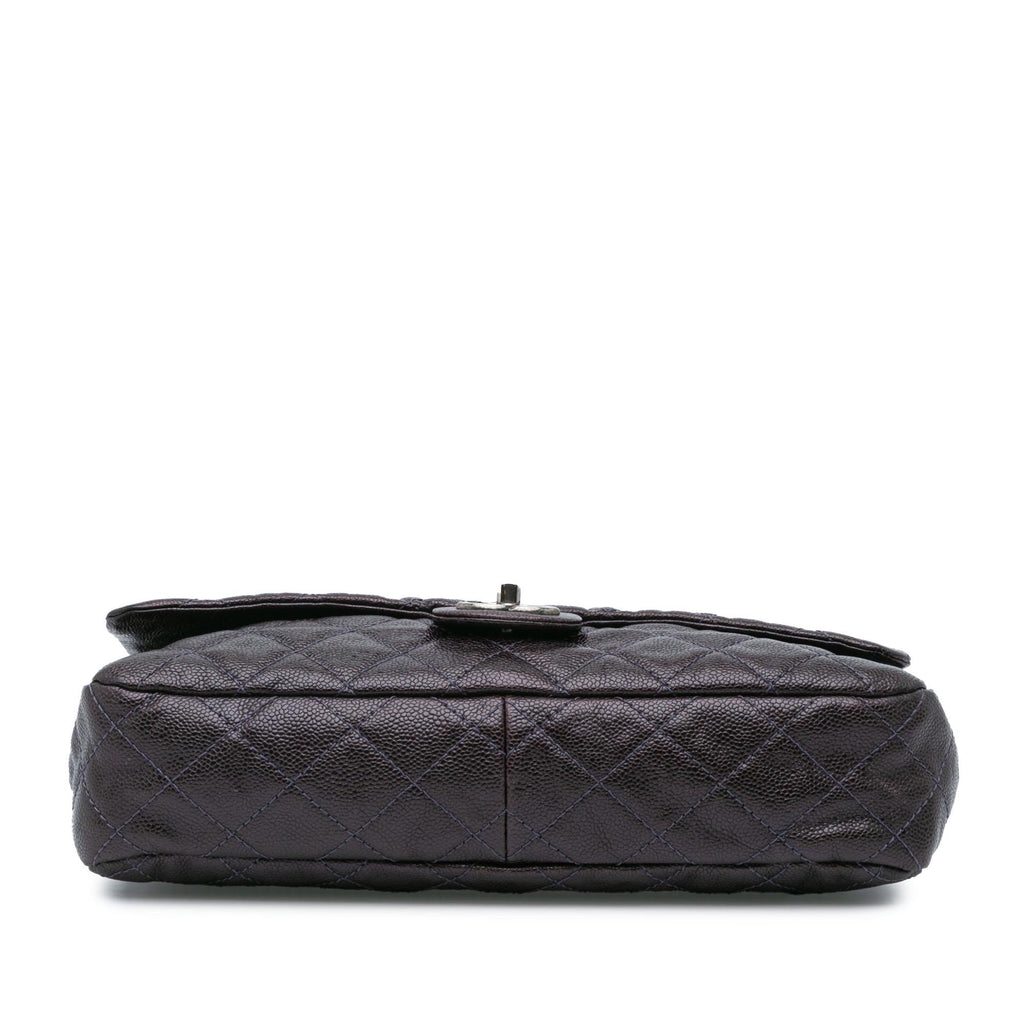 Chanel Large Classic Caviar Easy Zip Flap