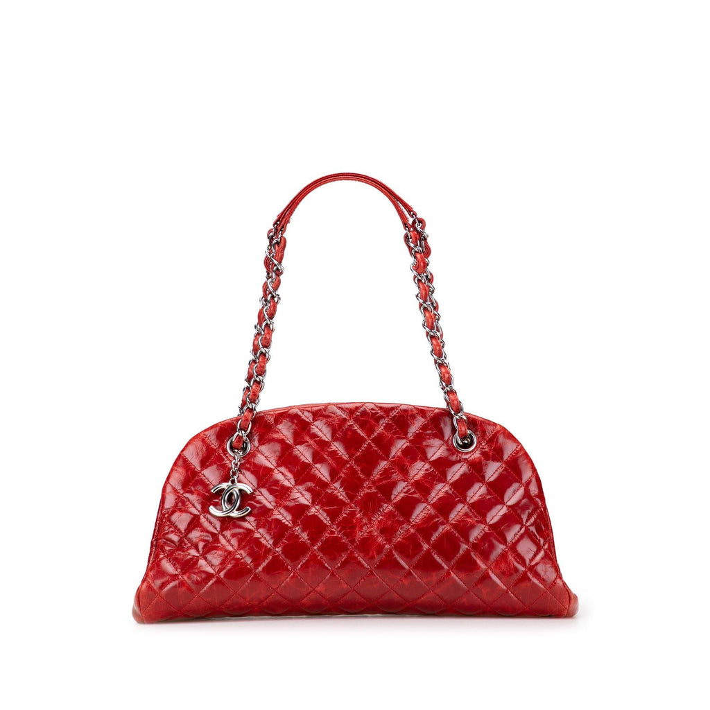 Chanel Large Glazed Calfskin Mademoiselle Bowling Bag