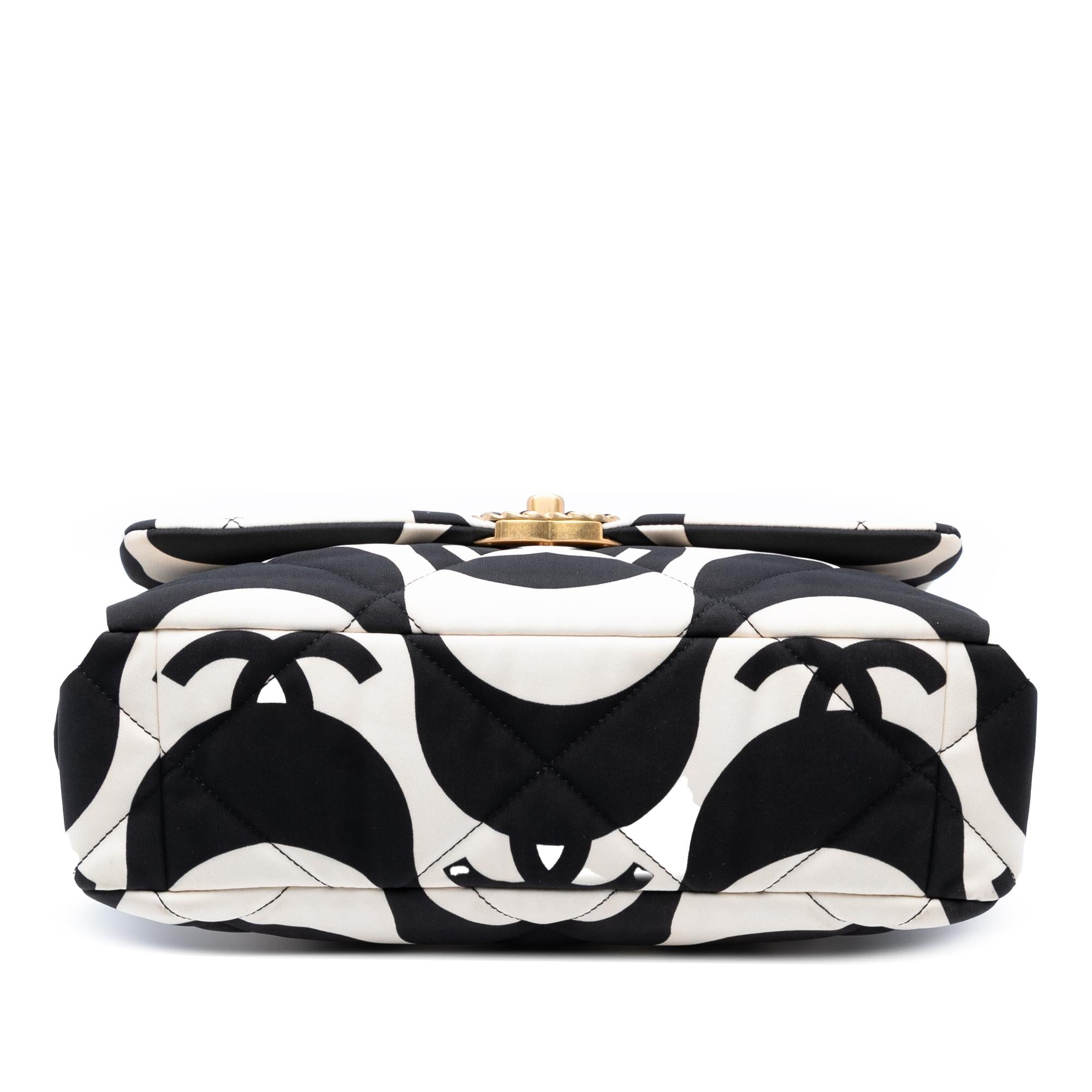 Chanel Large Printed Silk 19 Flap
