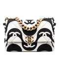 Chanel Large Printed Silk 19 Flap