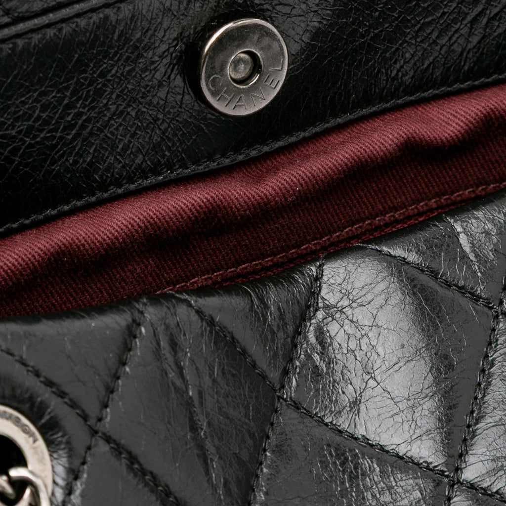 Chanel Large Quilted Glazed Calfskin Duo Color Tote