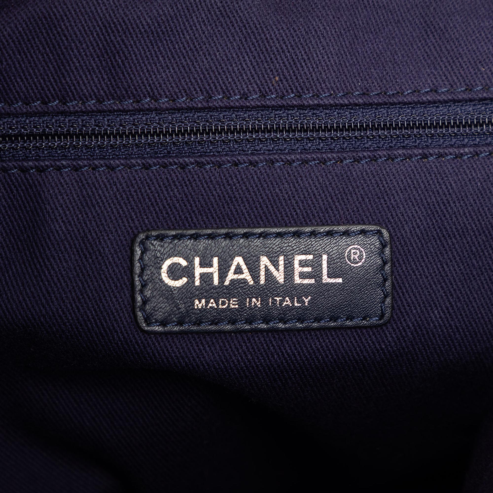 Chanel Large Quilted Iridescent Calfskin New Bubble Tote