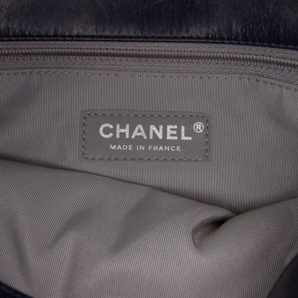 Chanel Large Vertical Quilted Lambskin Stitched Single Flap
