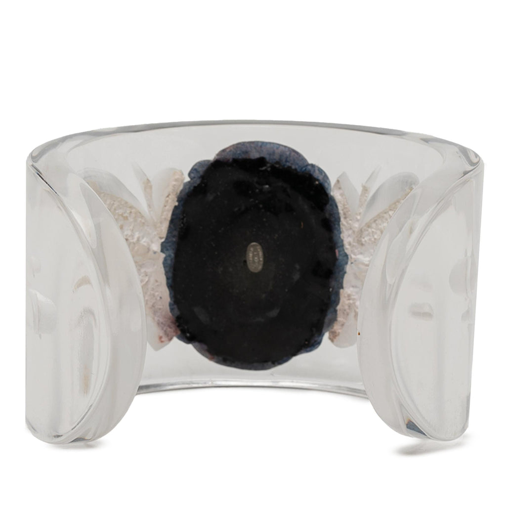 Chanel Lucite Camellia Cuff Bracelet