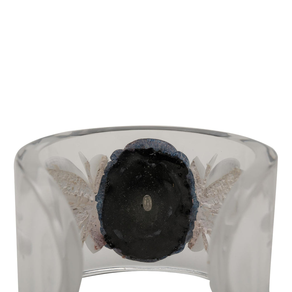 Chanel Lucite Camellia Cuff Bracelet