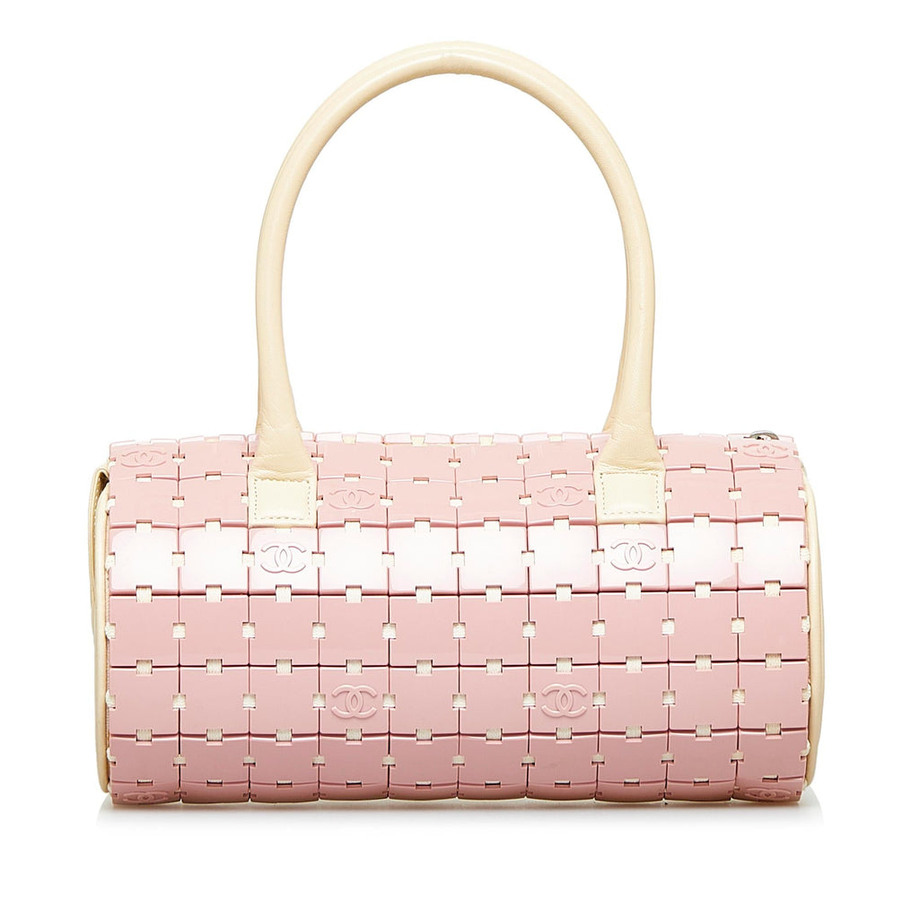 Chanel Lucite Puzzle Barrel Handbag (SHG-FENZ2D)