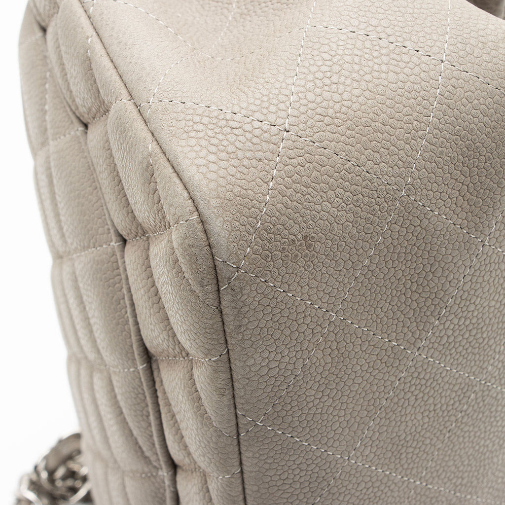 Chanel Matte Caviar Leather Classic Jumbo Double Flap Bag