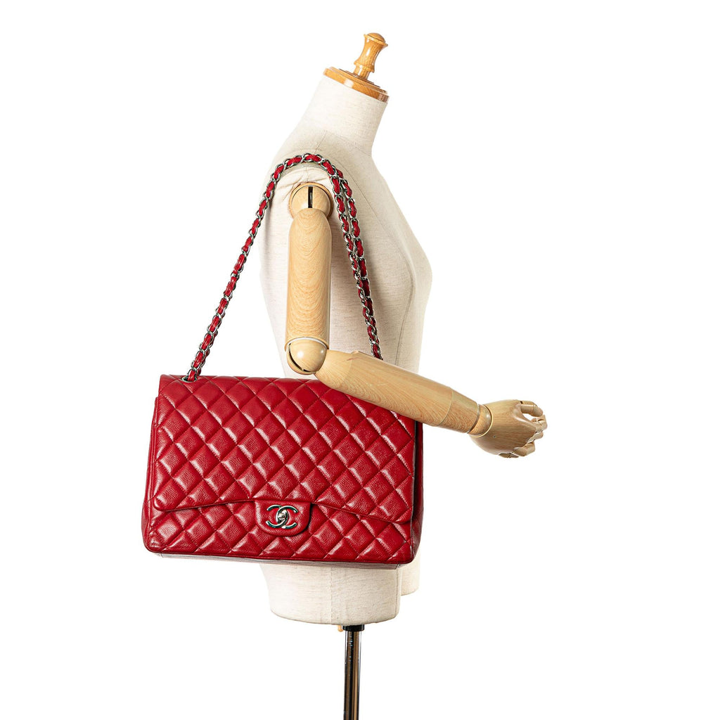 Chanel Maxi Classic Caviar Double Flap (SHG-zoRWlf)