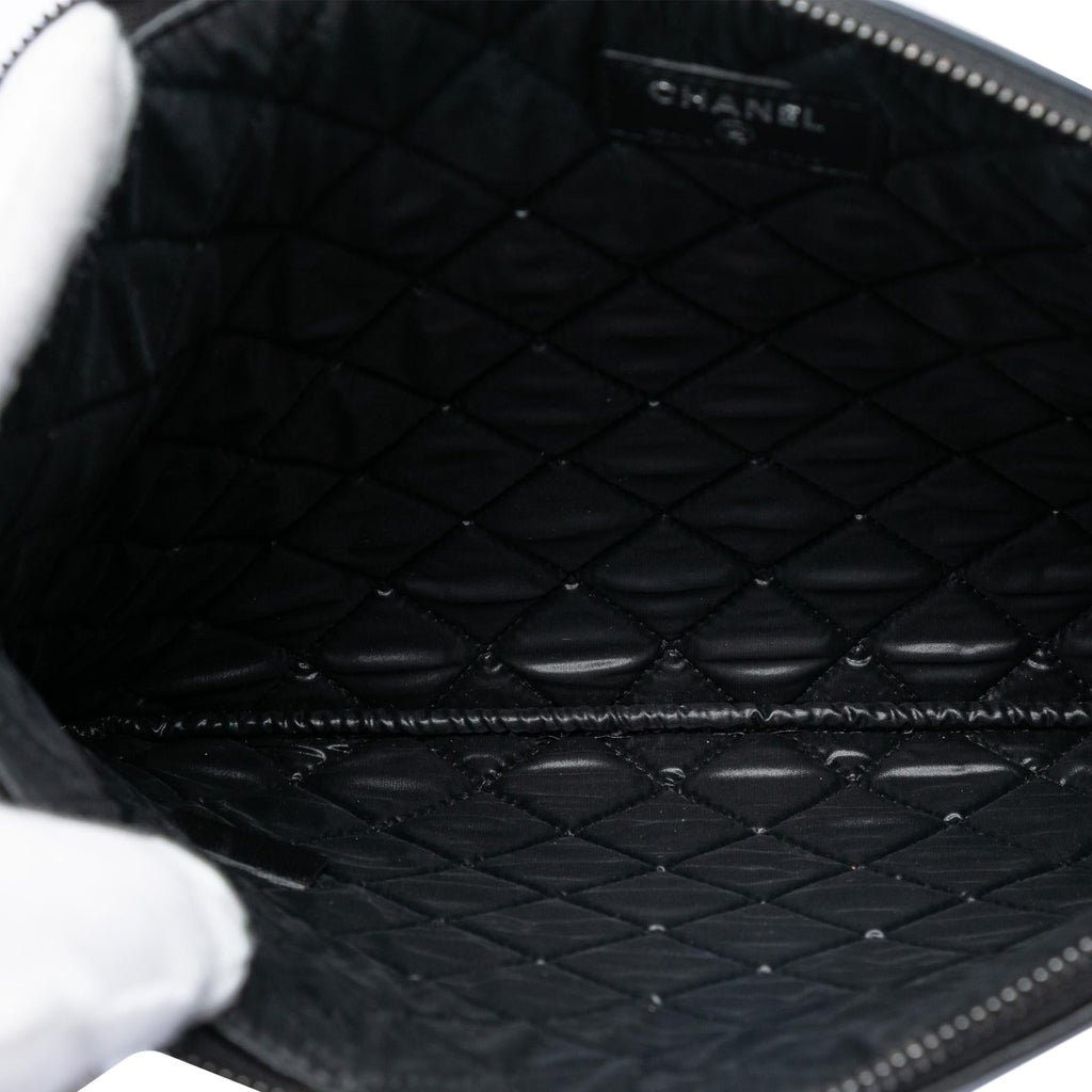 Chanel Medium Bicolor Lambskin Boy O Case Clutch