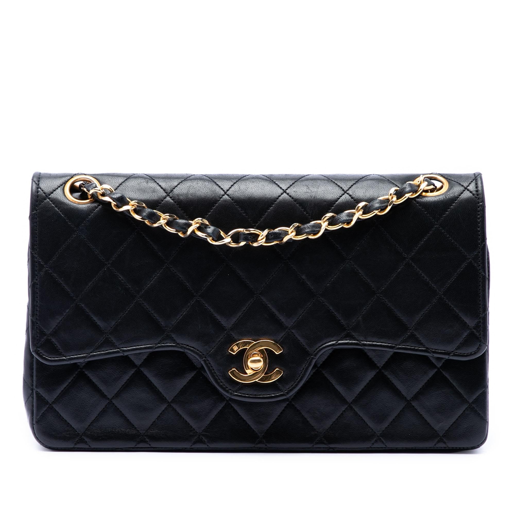 Chanel Medium CC Quilted Lambskin Double Flap