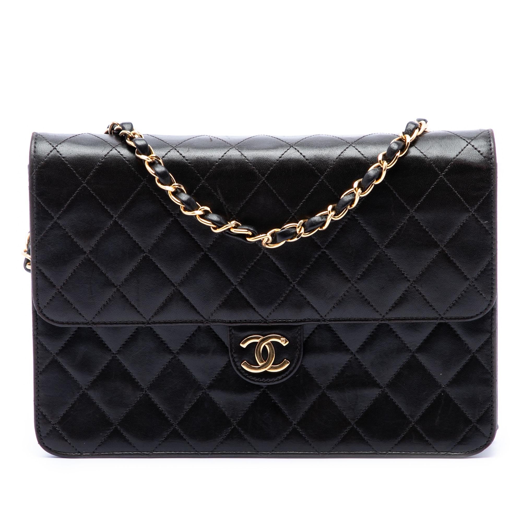 Chanel Medium CC Quilted Lambskin Single Flap
