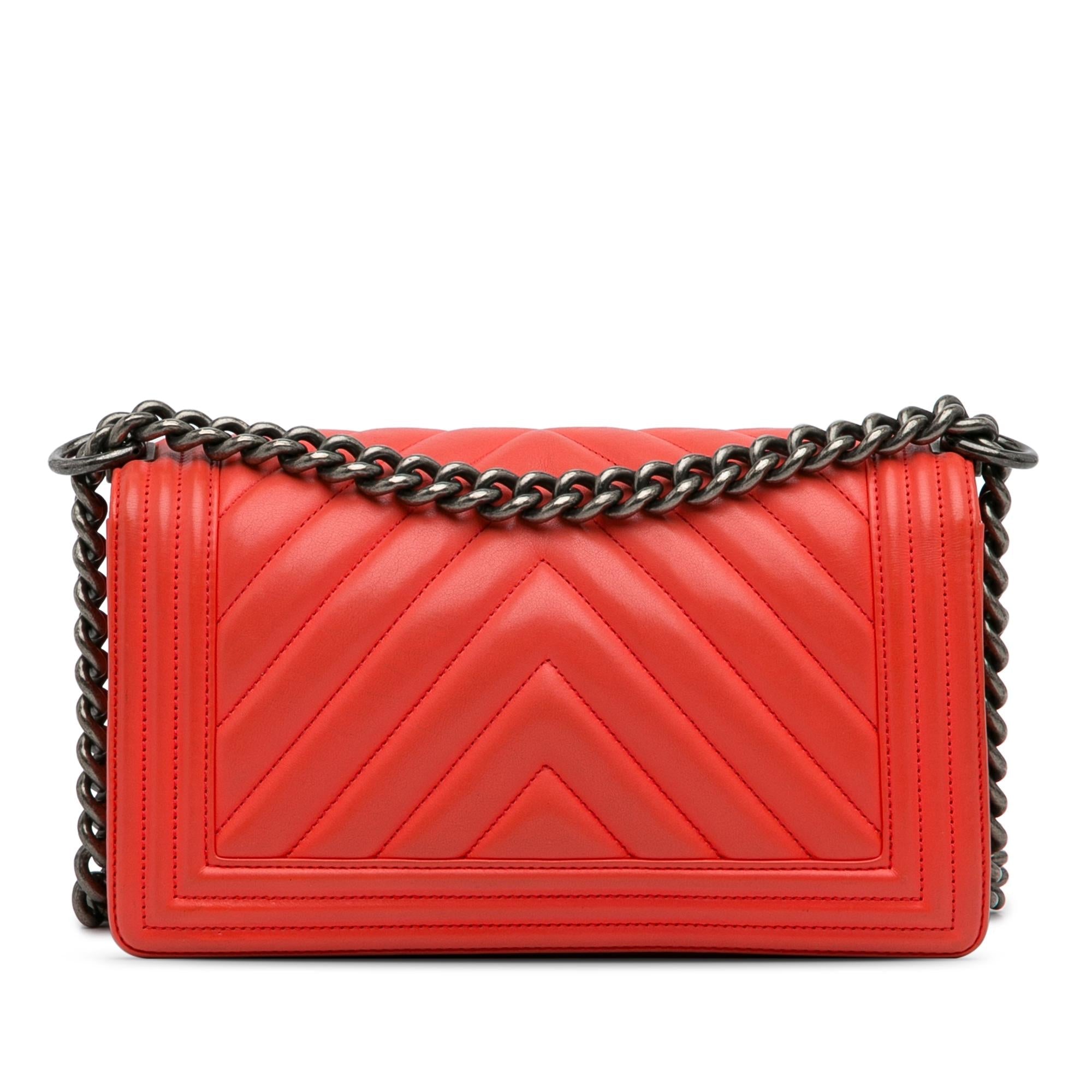 Chanel Medium Calfskin Chevron Boy Flap