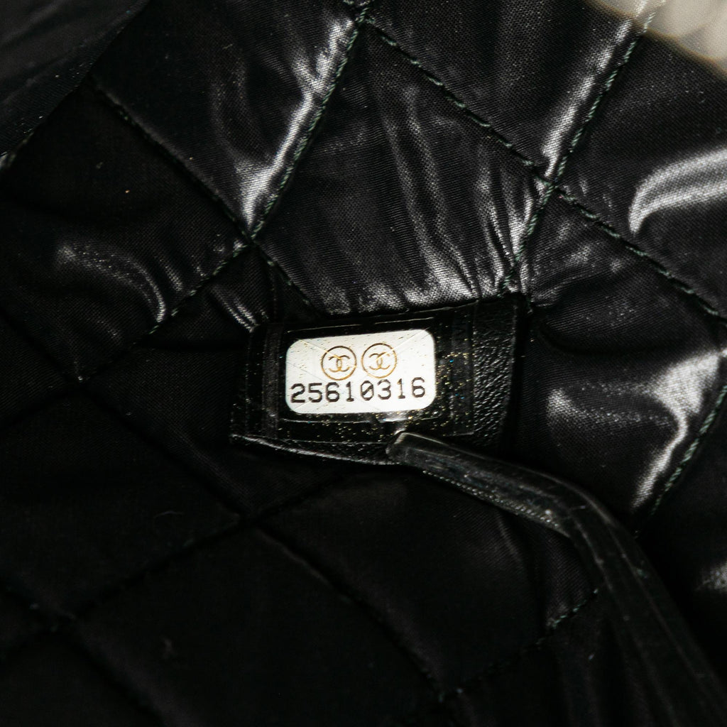 Chanel Medium Caviar Deauville Studded O Case Clutch