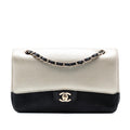 Chanel Medium Classic Bicolor Caviar Double Flap