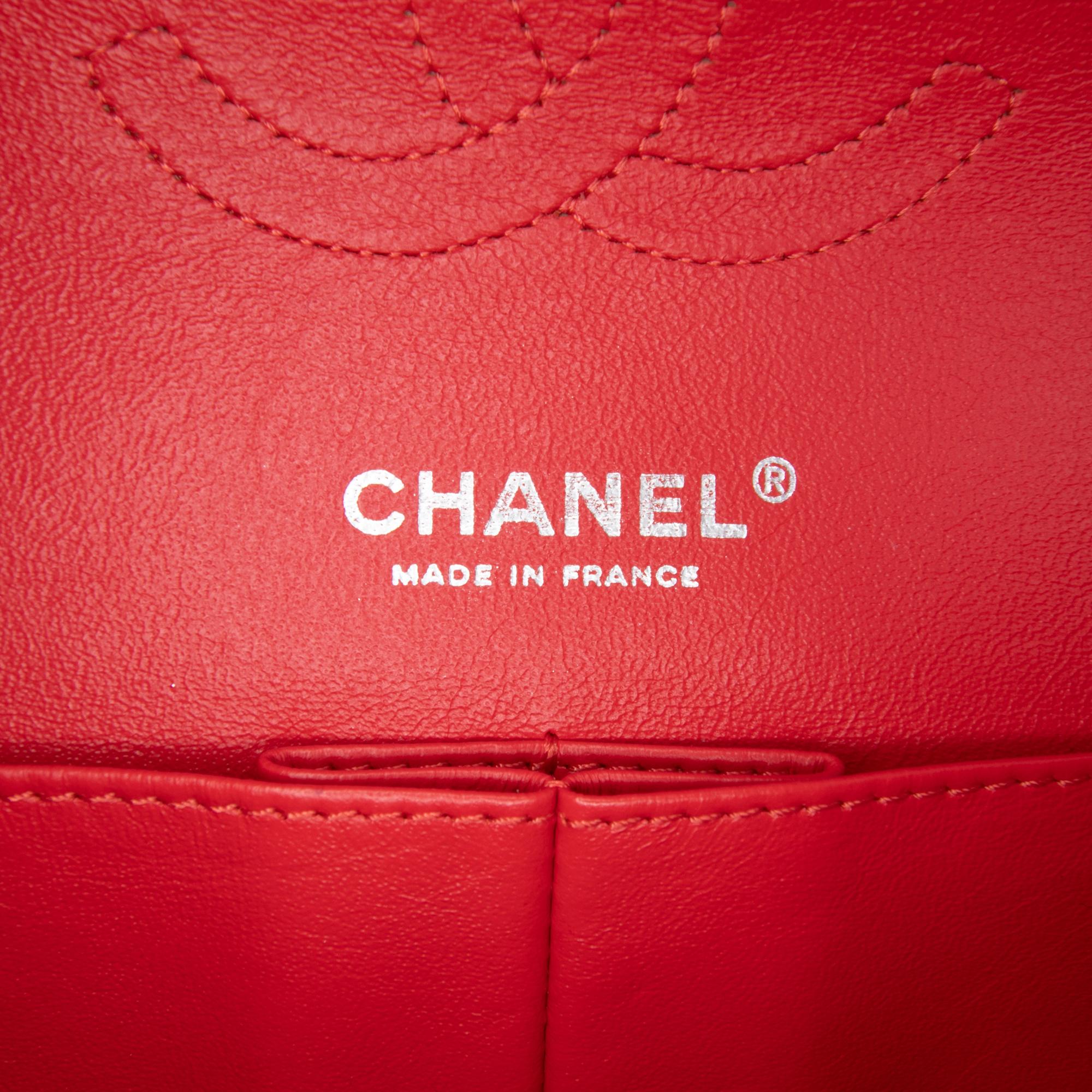 Chanel Medium Classic Bicolor Lambskin Double Flap