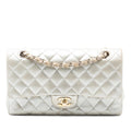 Chanel Medium Classic Iridescent Lambskin Double Flap