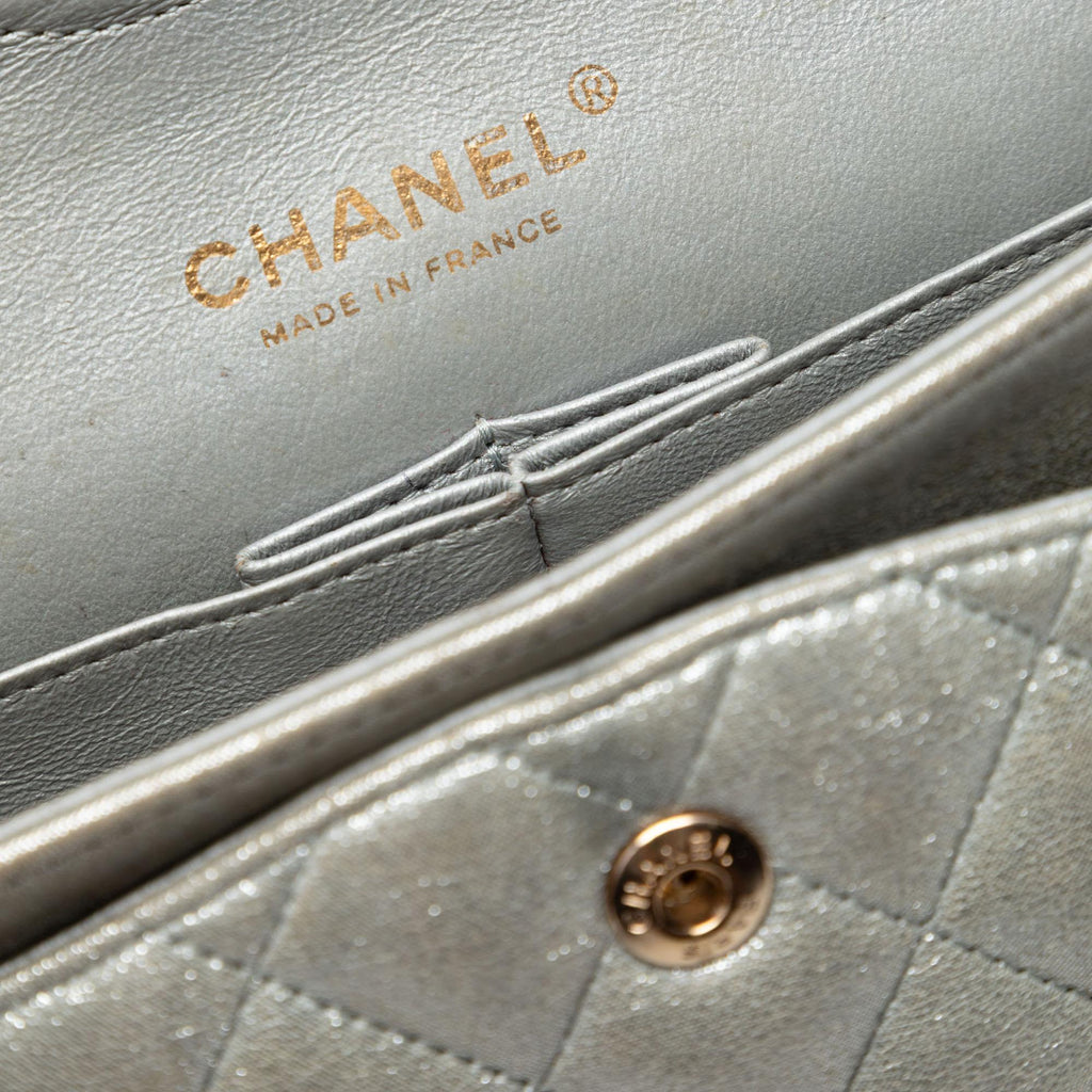 Chanel Medium Classic Iridescent Lambskin Double Flap