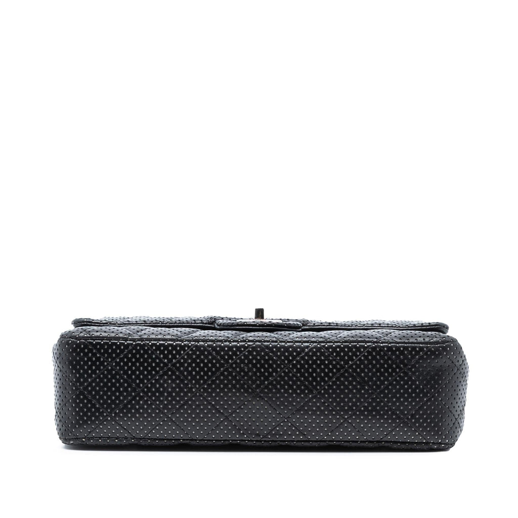 Chanel Medium Classic Perforated Lambskin Double Flap