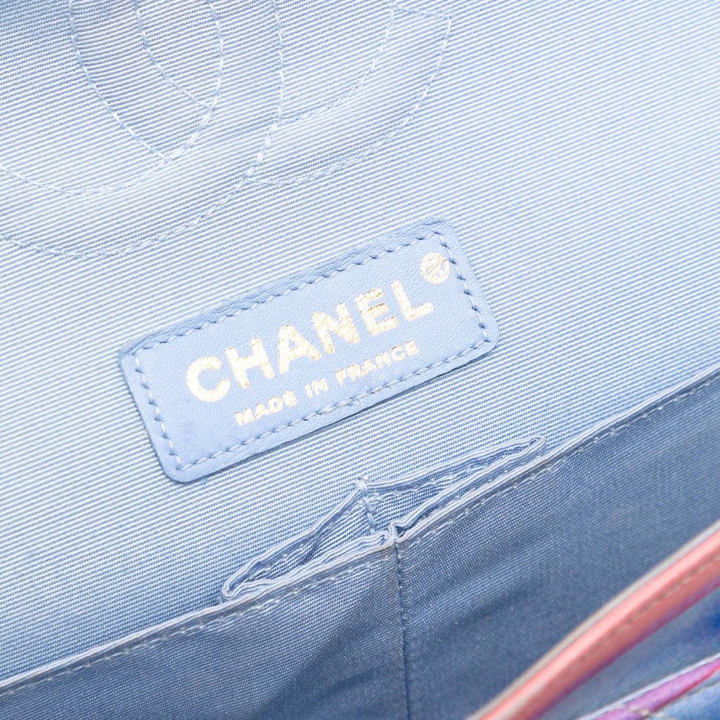 Chanel Medium Classic Printed Lambskin Watercolor Double Flap