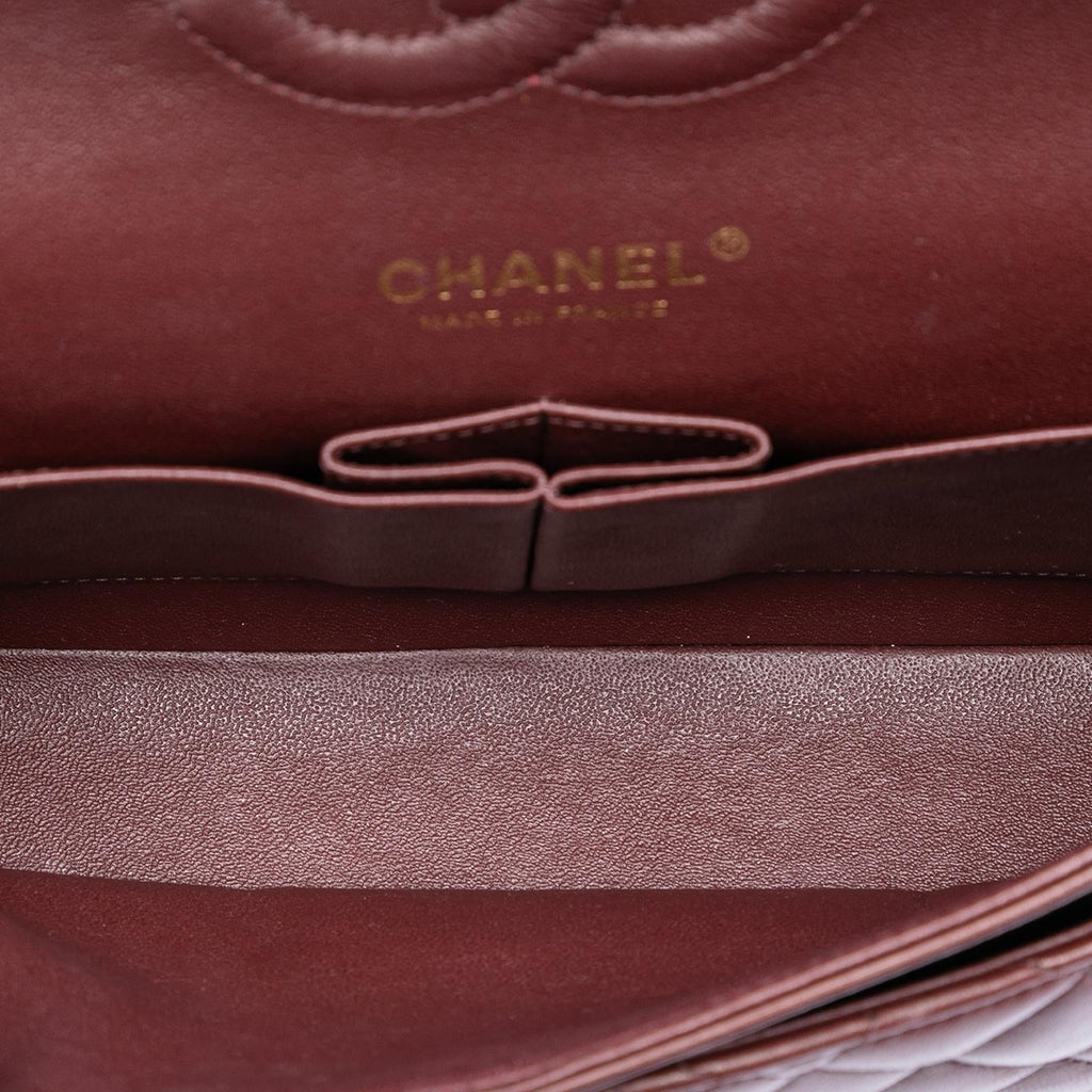 Chanel Medium Classic Tricolor Lambskin Double Flap