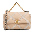 Chanel Medium Crochet and Calfskin 19 Flap Bag