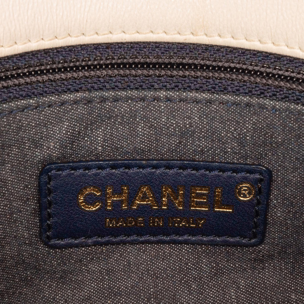 Chanel Medium Lambskin Bicolor Chain Flap Bag