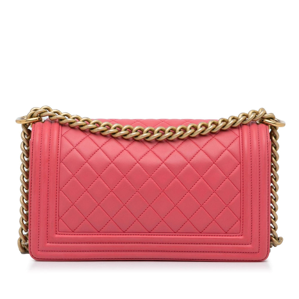 Chanel Medium Lambskin Boy Flap Bag (SHG-5TRcJM)