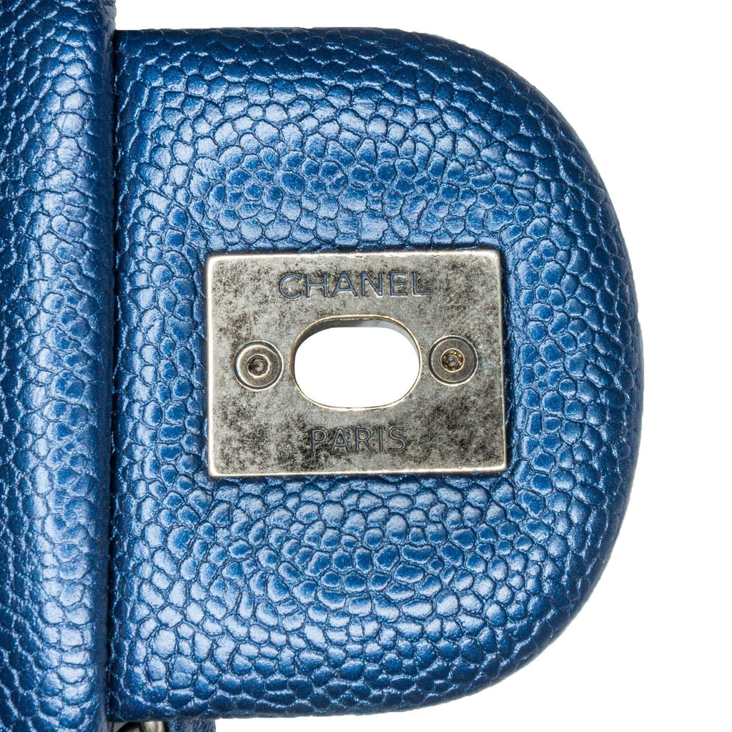 Chanel Medium Quilted Iridescent Caviar Easy Flap