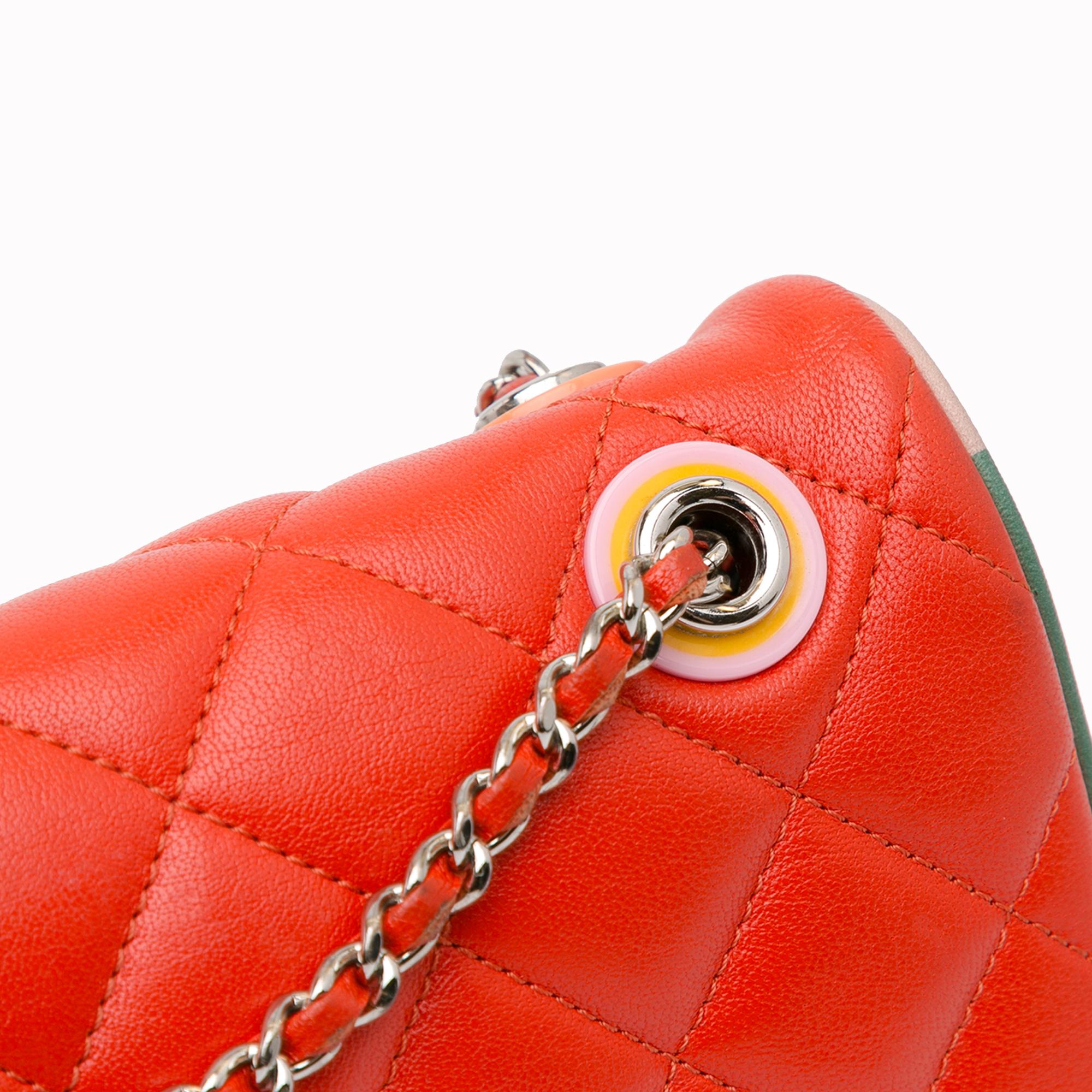 Chanel Medium Quilted Lambskin Cuba Color Flap (SHG-Knms3N)