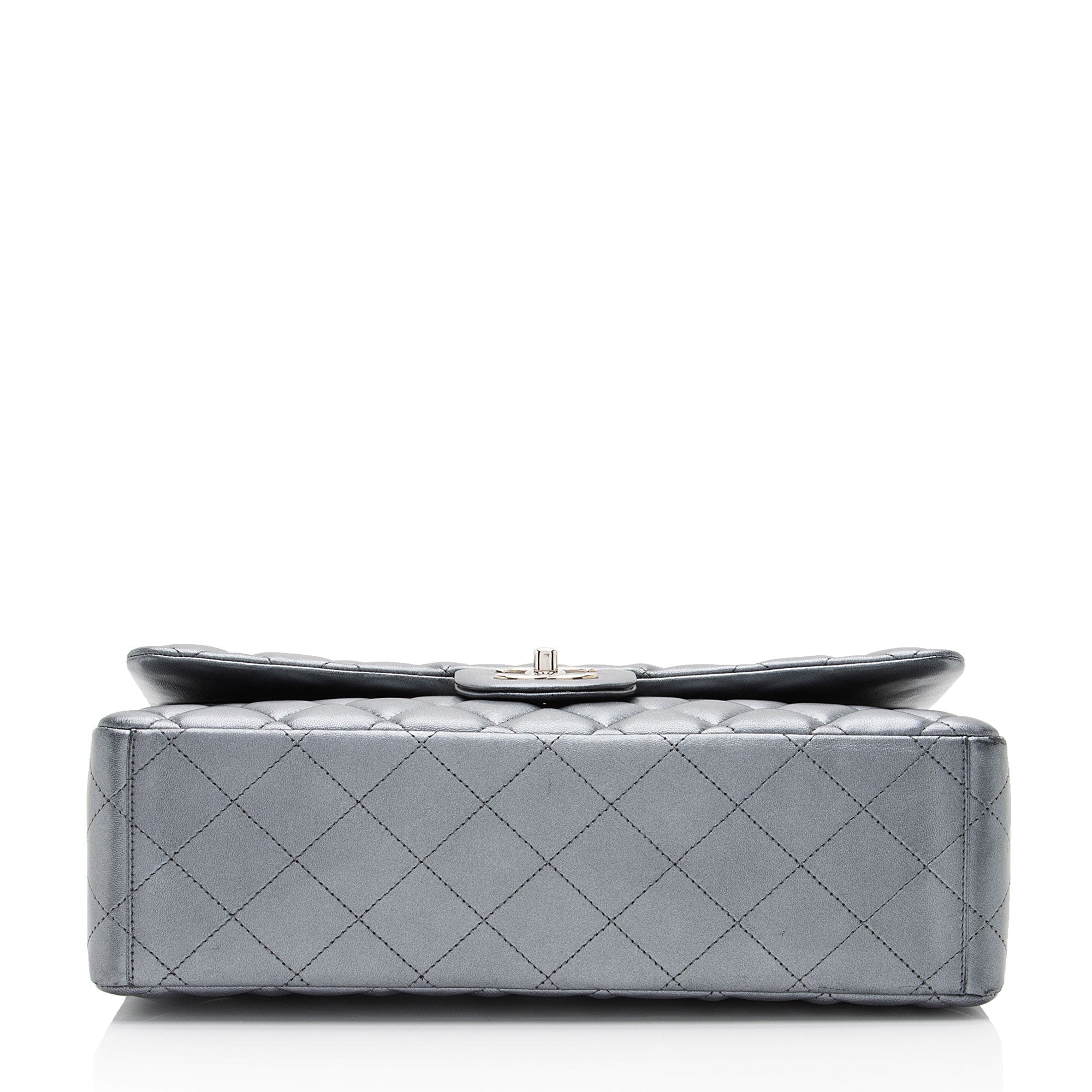 Chanel Metallic Lambskin Classic Maxi Double Flap Bag