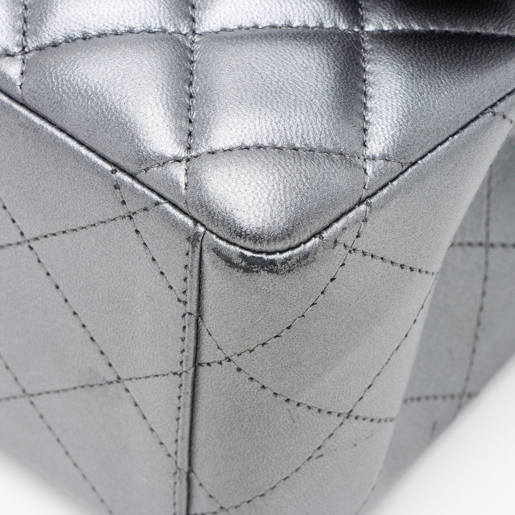 Chanel Metallic Lambskin Classic Maxi Double Flap Bag