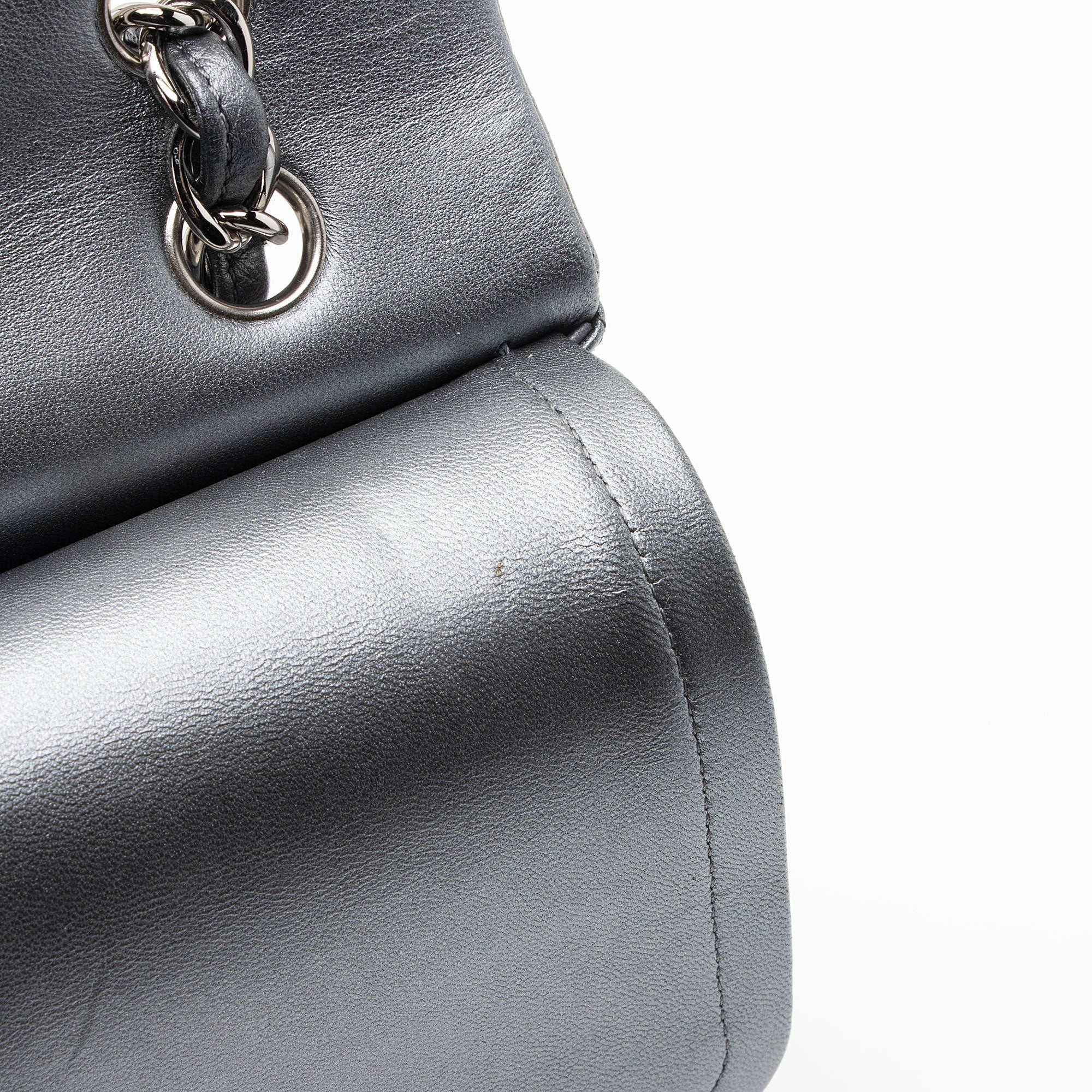 Chanel Metallic Lambskin Classic Maxi Double Flap Bag