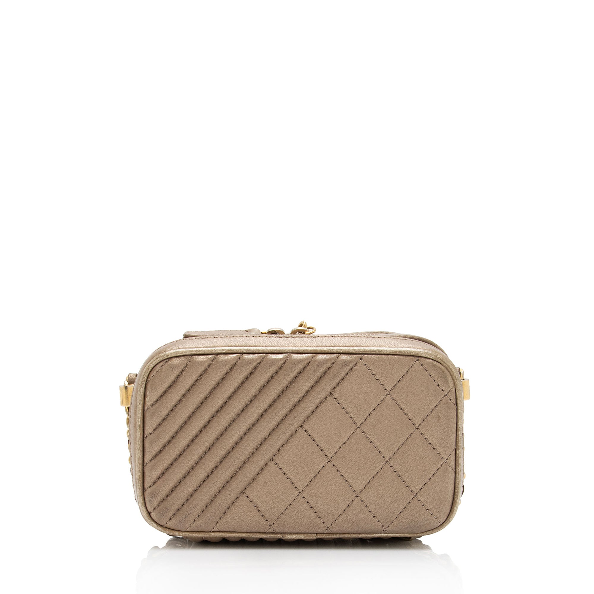 Chanel Metallic Lambskin Coco Camera Mini Shoulder Bag (SHF-7xYr5Z)