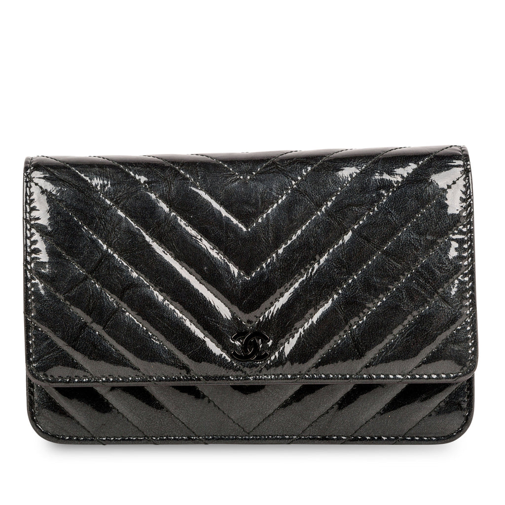 Chanel So Black Wallet on Chain - Patent