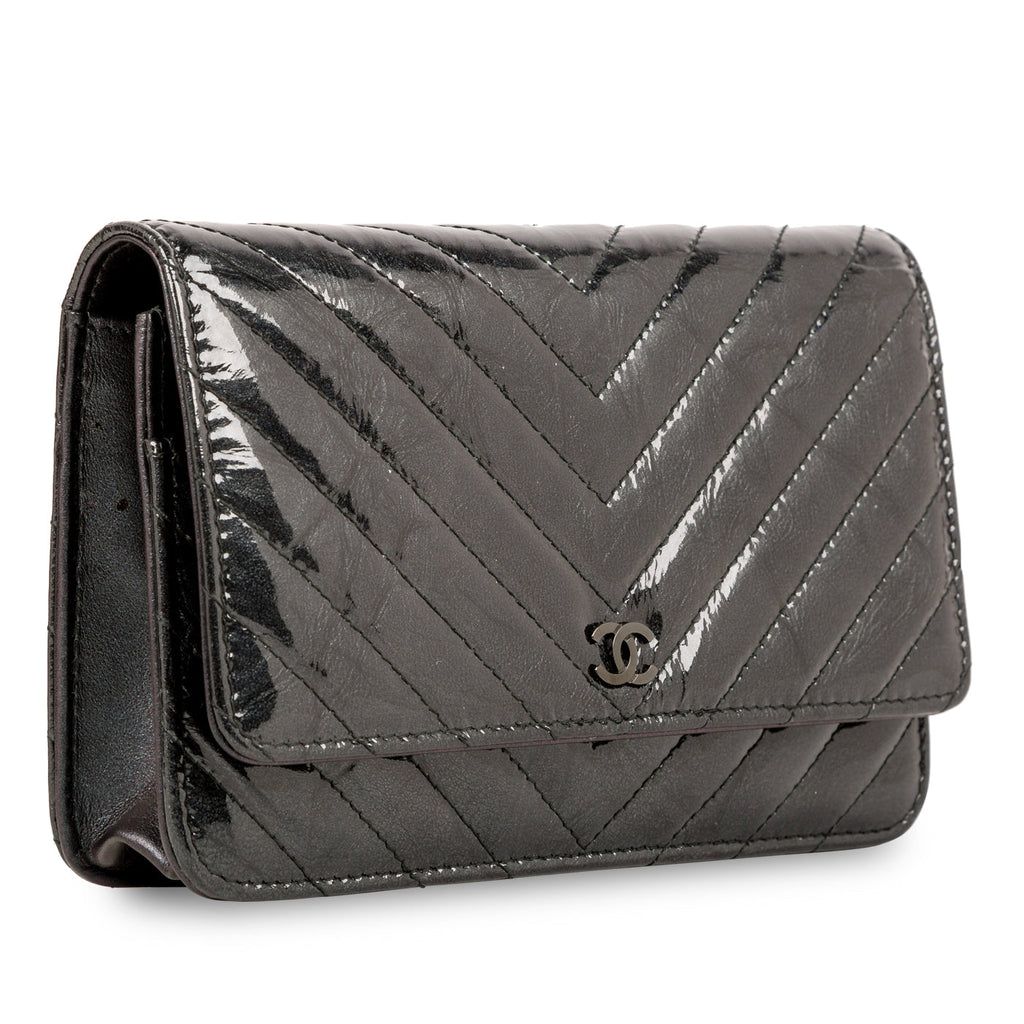 Chanel So Black Wallet on Chain - Patent