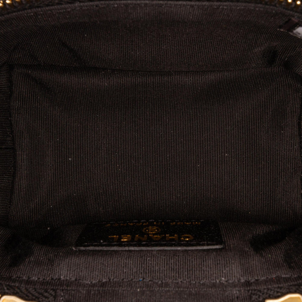 Chanel Micro Caviar Vanity Case with Chain