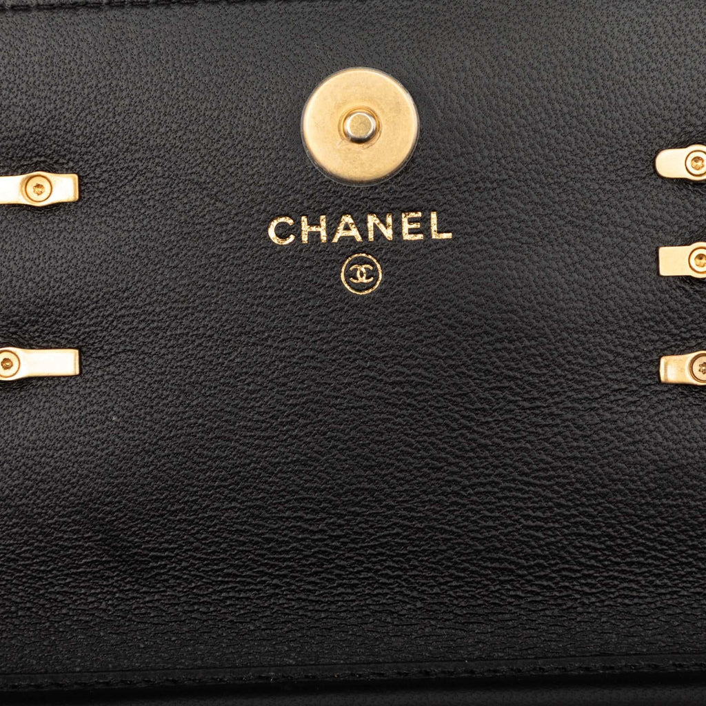Chanel Mini CC Quilted Lambskin Coco Clips Wallet on Chain
