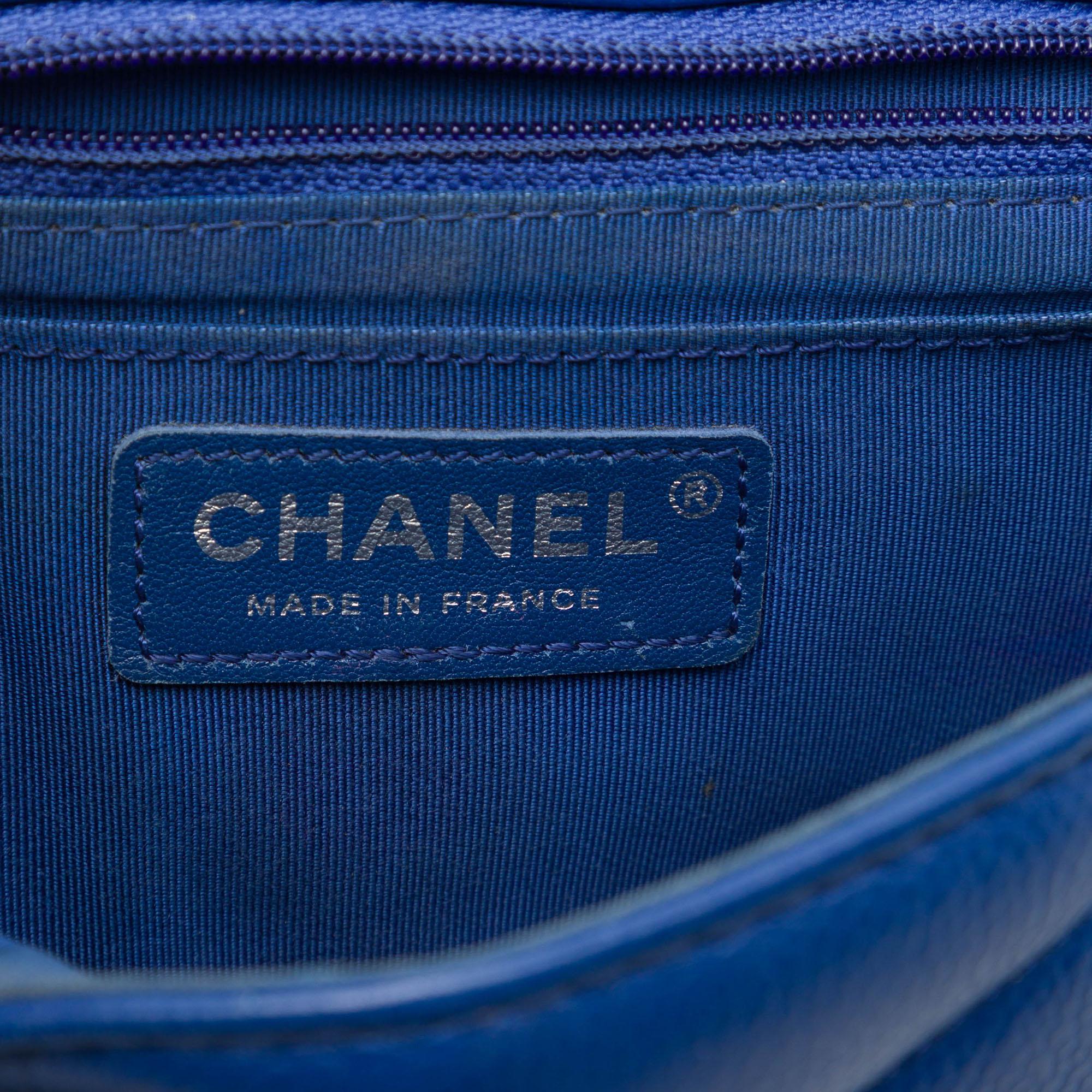 Chanel Mini Caviar Chevron Data Center Envelope Flap