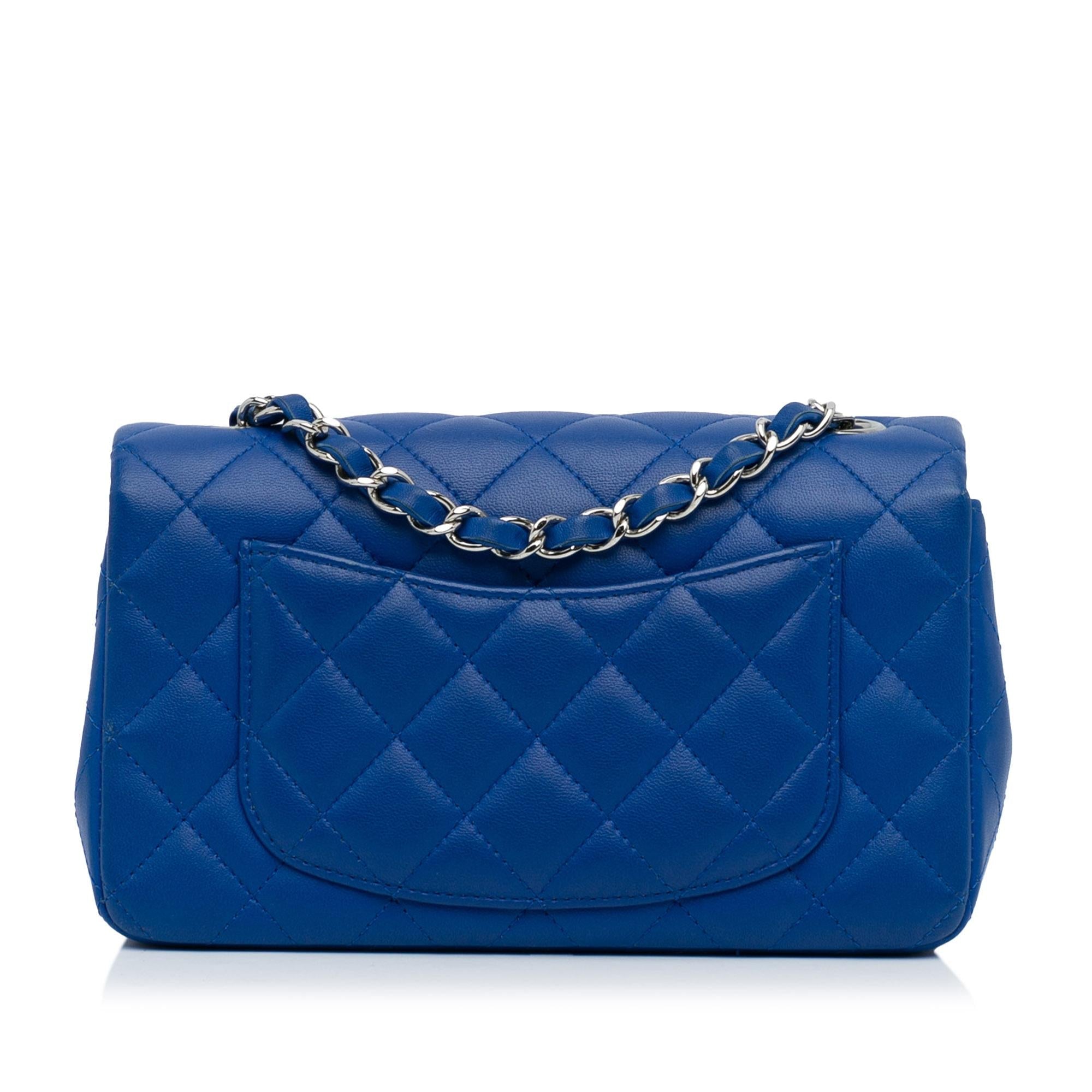 Chanel Mini Classic Lambskin Rectangular Single Flap (SHG-4XnLol)