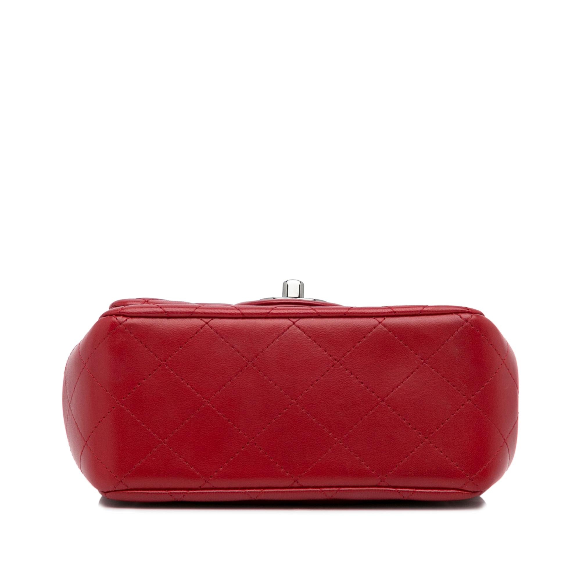 Chanel Mini Classic Lambskin Square Single Flap (SHG-xpK8dp)