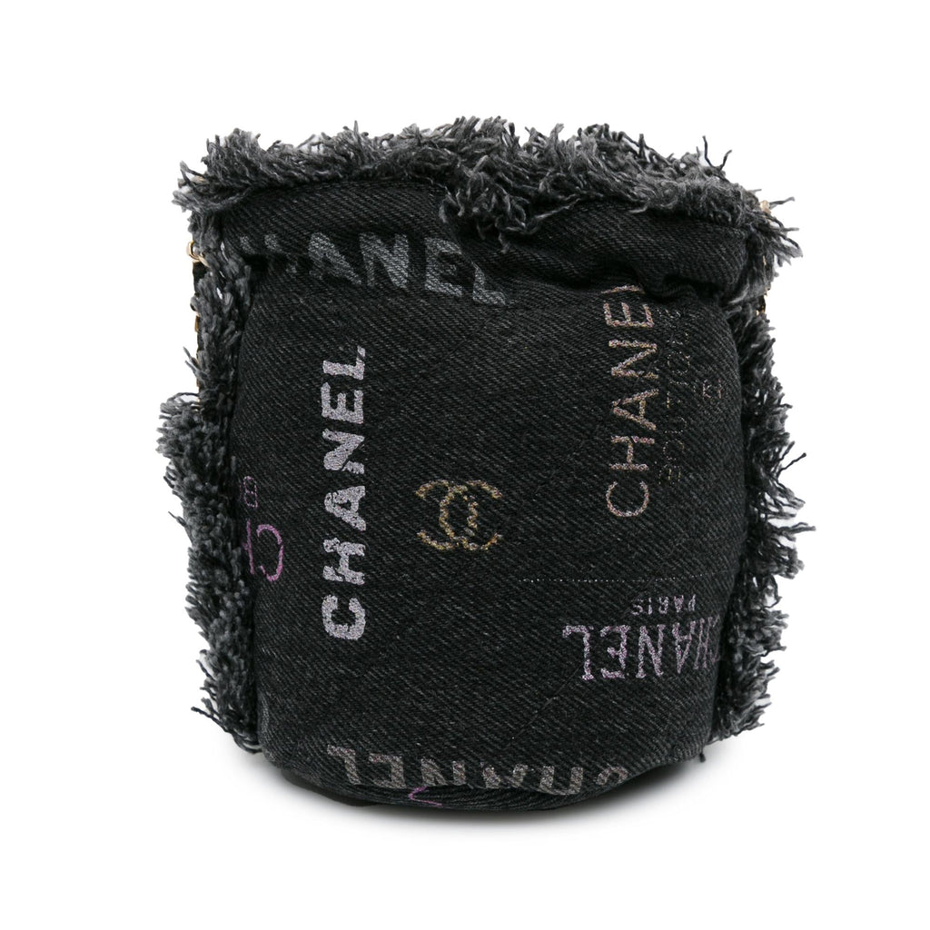 Chanel Mini Denim Mood Bucket with Chain