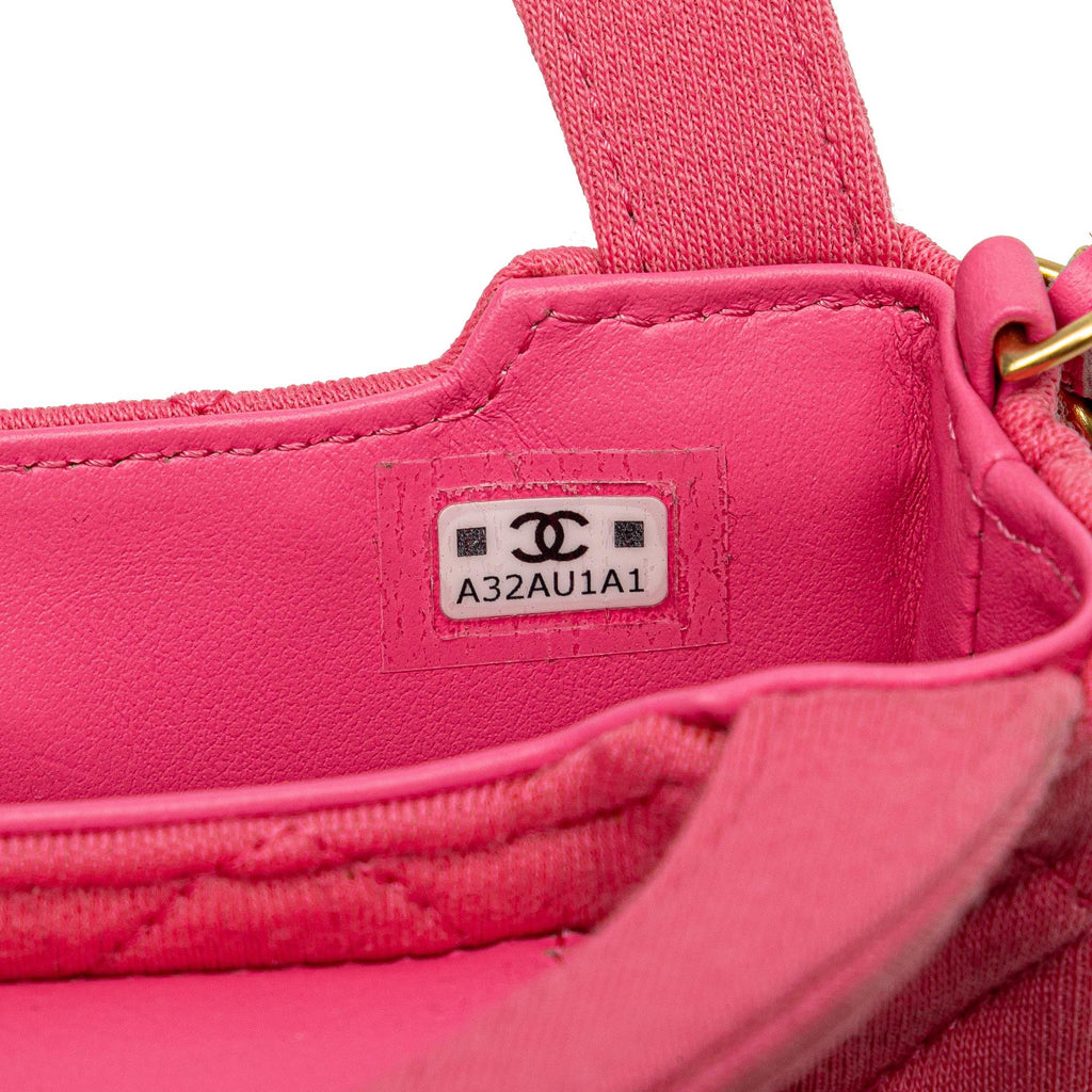 Chanel Mini Nano Jersey Kelly Shopper Bag
