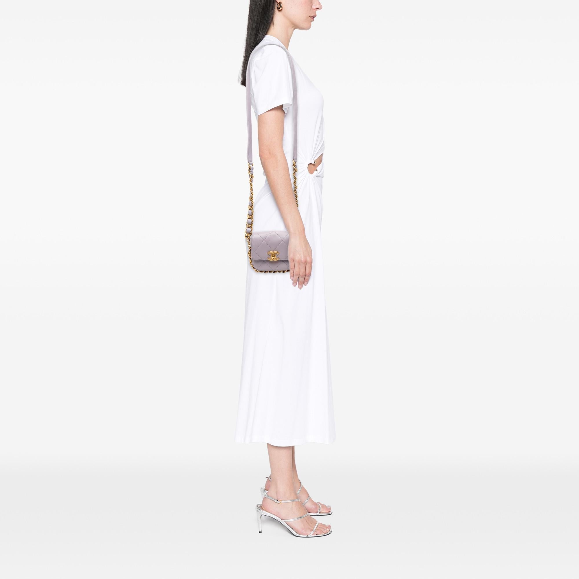 Chanel Mini Quilted Calfskin Framing Chain Flap