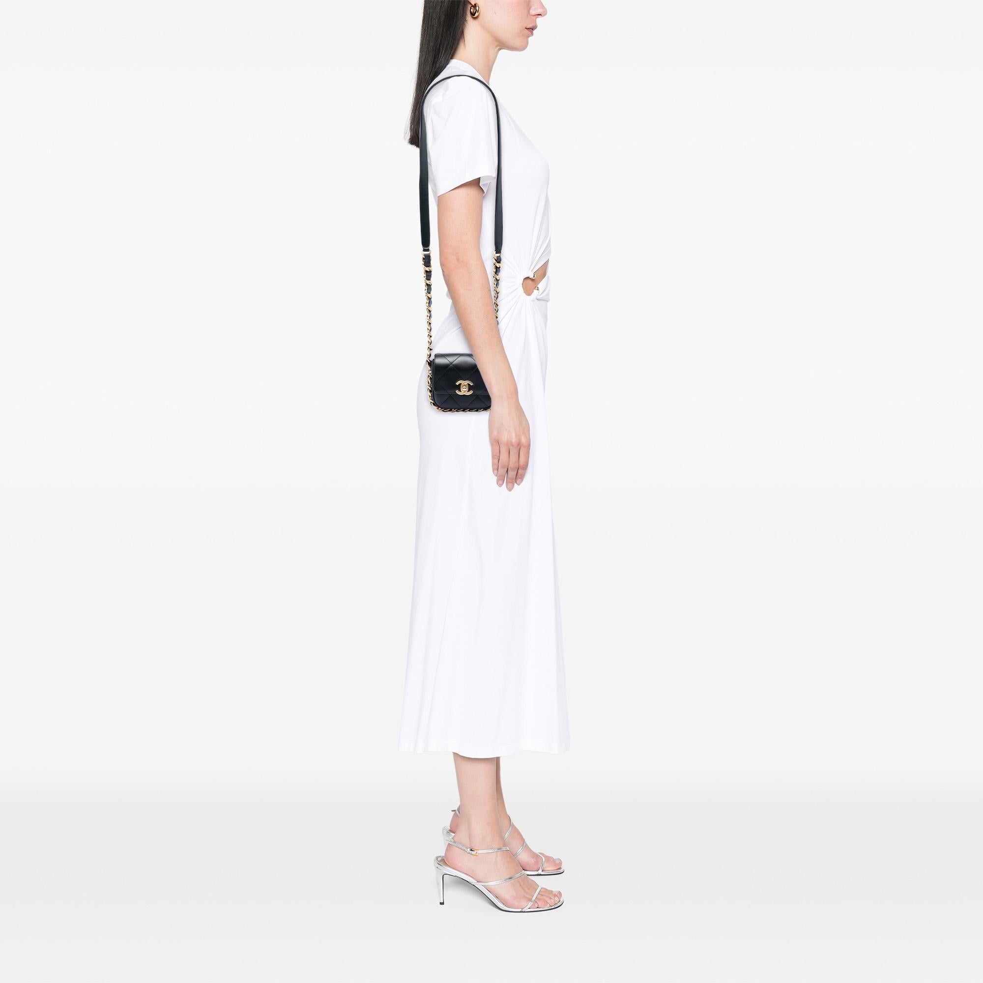 Chanel Mini Quilted Calfskin Framing Chain Flap